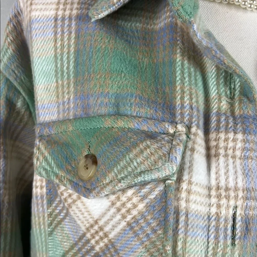 Members Mark Plaid Button-Up Jacket/Shacket - Picture 4 of 7